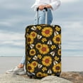 thumbnail image 4 of Wukai Sunflowers And Bww Elastic Luggage Cover: Personalized Protection for Your Suitcase - Fits 19~29-inch, Washable & Durable Travel Companion-Large, 4 of 8