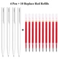thumbnail image 1 of Relayinert Stylos Gel Mi Originaux, Stylo Gel, 0,5 mm, Encre Bleu Noir Rouge, Lot de 4, 1 of 6