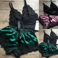thumbnail image 1 of newfashionwac 2pcs ropa de dormir de encaje para mujer lencería tops shorts conjunto babydoll pijamas ropa de dormirpangjing, 1 of 3