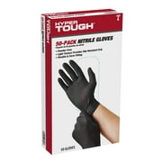 Hyper Tough Disposable Nitrile Gloves, 50CT, Size Large, One size fit most