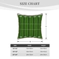 thumbnail image 2 of KLL American Football Field Decorative Throw Pillow Covers Velvet Soft for Couch Sofa Bedroom Living Room Outdoor (No pillow core)- 18"x18", 2 of 5