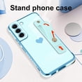 thumbnail image 3 of for Samsung Galaxy S21 5G Case with Strap Stand Love Hearts Design for Women Girl Men, Plating with Wristband Kickstand Camera Lens Protection Bumper for Galaxy S21 5G-Blue, 3 of 12