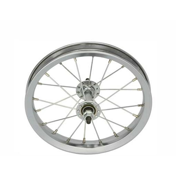 12 1 2 X 2 1 4 Steel Front Wheel 14g Chrome Bicycle Wheel Bike Wheel Bike Part Bicycle Part Walmart Com Walmart Com