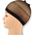 thumbnail image 2 of 2Pcs Unisex Stretchable Wig Liner Cap Hair Net Elastic Mesh Hairpiece Accessory (Color : Khaki, Size : One Size), 2 of 5