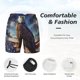 thumbnail image 3 of Fotbe Night Sky Bald Eagle Traje de Baño para Hombre – Shorts de Natación de Secado Rápido con Forro y Bolsillos-Small, 3 of 6