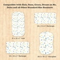 thumbnail image 4 of Baby Bassinet Sheet Set for Boy and Girl, 2 Pack Organic Cotton Universal Fitted Bedding Cover for Oval, Hourglass & Rectangle Bassinet Mattress, Fitted Sheets Size 32 x 16 x 4 Inches, 4 of 5