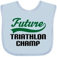 thumbnail image 3 of Inktastic Future Triathlon Champ Boys Baby Bib, 3 of 4