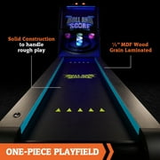 9 ft. Arcade Roll and Score Game with LED Lights and Electronic Scorer, Black by Hall of Games