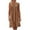 Brown, variant on JSheng Women's Summer Pleated Dresses Round Neck Sleeveless Pleated Solid Linen Loose Fitting Dress on Sale Beige XXXXL