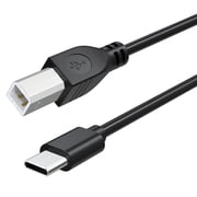 USB B to USB C Printer Cable to Computer for Canon PIXMA TR4720 TR8620a TR7820 TR7020a TS7720 TS6420a TS3720 TS702a TR7020a TS9520a MG3620, for HP DeskJet 2855e 2755e 4255e 8015e 8139e 5 FT