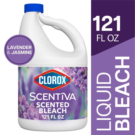 Clorox Scentiva Scented Bleach, Lavender and Jasmine, 121 fl oz