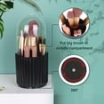 thumbnail image 4 of Organizador de brochas de maquillaje con tapa, organizador de brochas de maquillaje giratorio de 360 grados, caja de almacenamiento de brochas giratoria para cosméticos, 4 of 4