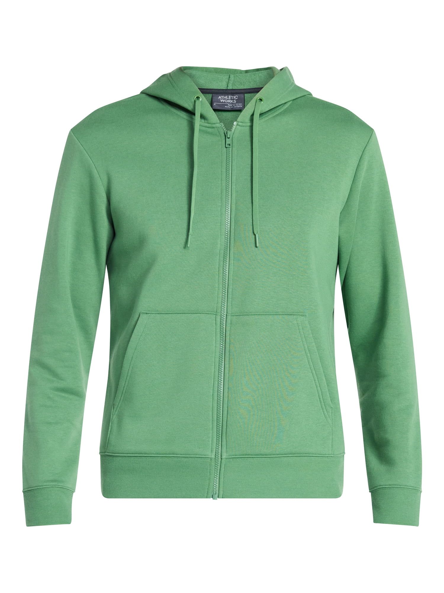 Athletic Works Men's and Big Men's Zip Up Fleece Hoodie Sweatshirt, Sizes S-5XLT