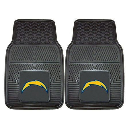 Los Angeles Dodgers Car Mats - Los Angeles Chargers 2-pc Vinyl Car Mats 17