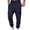 Navy, variant on Men’s Heavyweight Cargo Sweatpants Elastic Waist Baggy Plaid Texture Jogger Trousers Fall Winter