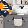 thumbnail image 7 of NOGIS Stainless Steel Over Door Towel Rack Bar Holders for Universal Fit on Over Cabinet Cupboard Doors 1 Pack Black,14 inch, 7 of 7