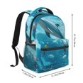 thumbnail image 2 of Balery Underwater Dolphin Scene Mochila Escolar Impresa, Mochila Ligera para Viajes Casual, Mochila Duradera y Cómoda Multifuncional, Mochila para Laptop-One Size, 2 of 5