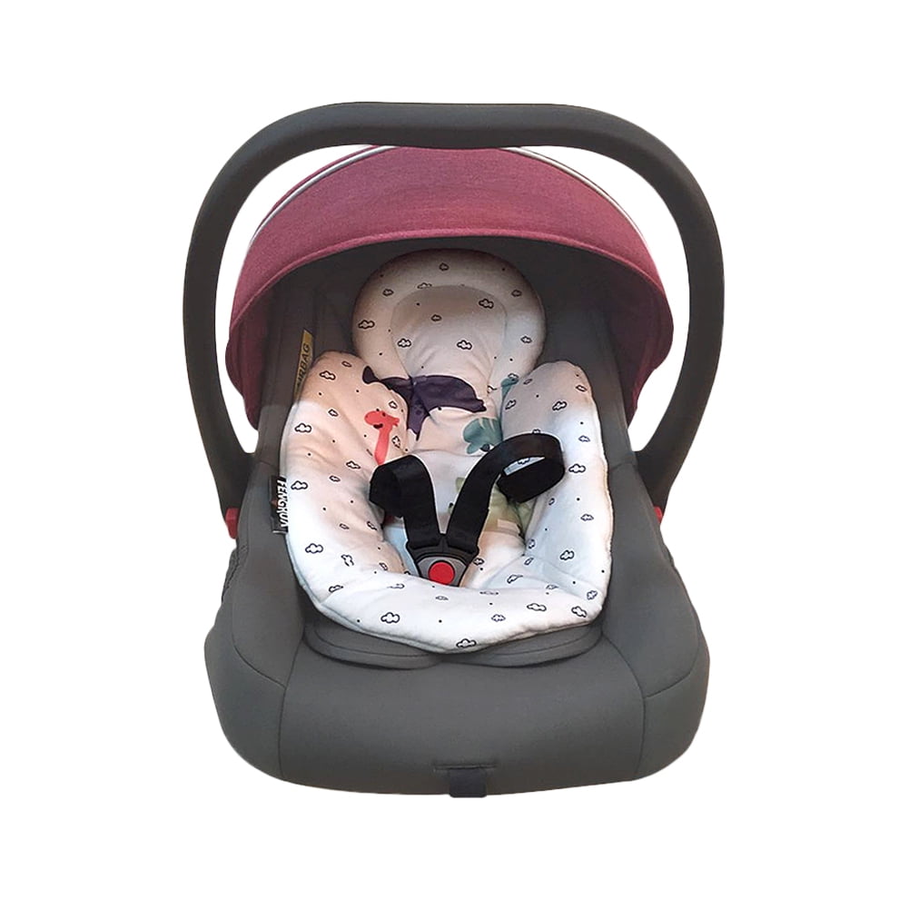 car seat and pushchair