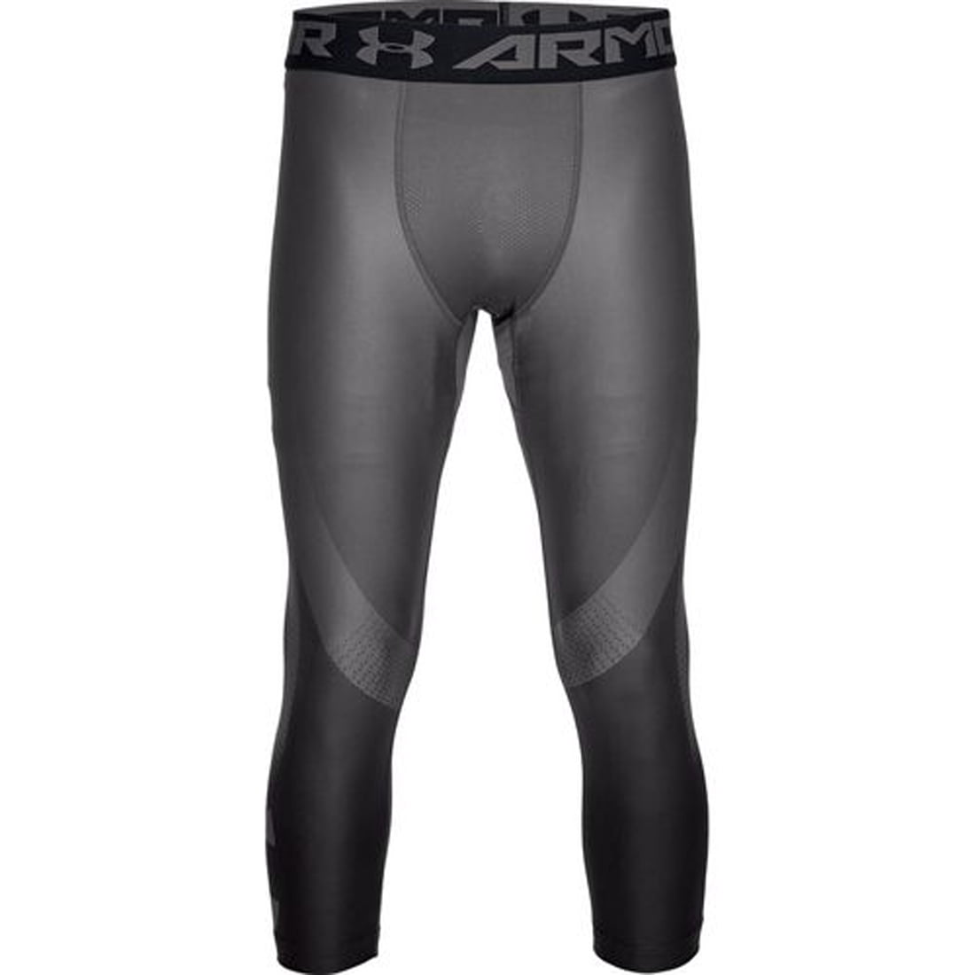 Under Armour HeatGear 2.0 Mens Grey Compression Gym Long Tights Bottoms Pants 