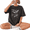 1-Black, variant on GIFFIMY Women's Funny Whimsical Cat Graphic Vintage Washed Tee Short Sleeve Oversized Everyday Top