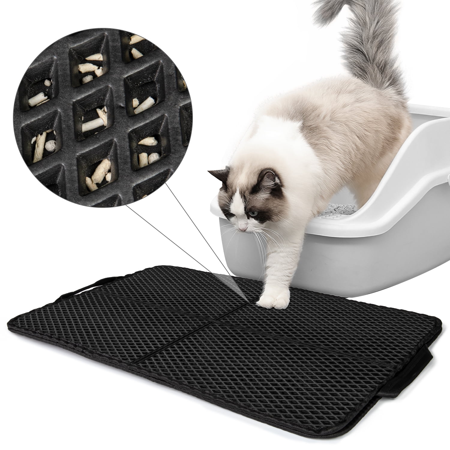 Mr. Pen- Large Cat Litter Mat, 23X 35”, Gray, Cat Litter Box Mat, Cat  Litter Mat Litter Trapping Mat, Cat Mats for Litter, Litter Mat for Litter  Box