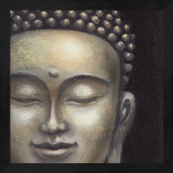 Serene Buddha II Crop by Naomi McBride, Framed Wall Art, 13.25W x 13.25H