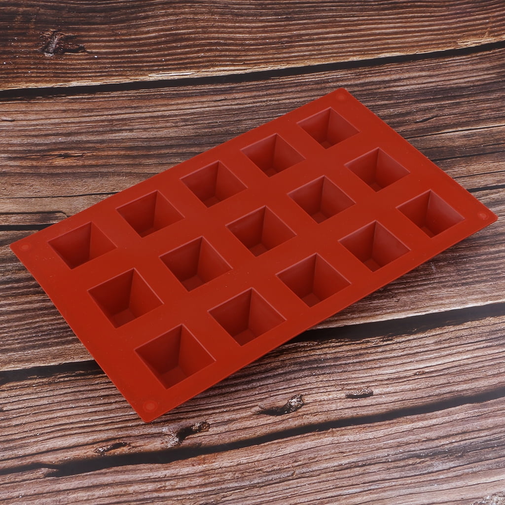 15-Cavity Pyramid Ice Tray Silicone Mold Cake Chocolate Baking Fondant Mould 15-Cavity Pyramid Ice Tray Silicone Mold Cake Chocolate Baking Fondant Mould