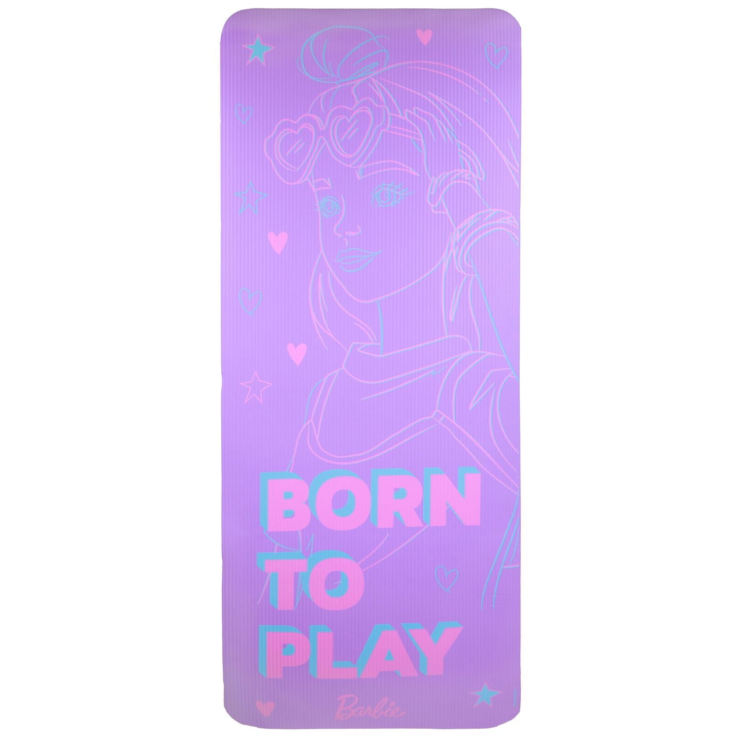 Mattel Barbie 10mm Exercise Mat – 24” x 60” – Purple