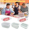 thumbnail image 3 of YSABOXY Récipient à Viande pour Frigo, Bacon Lunch Transparent Chaud M1, 3 of 5