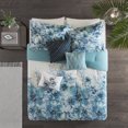 thumbnail image 3 of Adella Teal 7 Piece Cotton Printed Comforter Set, 3 of 12