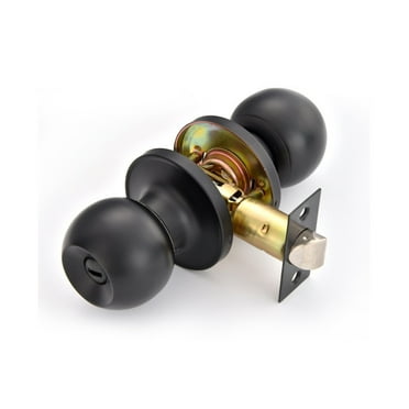 Ccocc Door Knob,Matte Black Door Knobs for Bedrooms,Durable Zinc Alloy Door Knobs