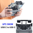 thumbnail image 2 of 1FT USB C to USB C Remote Controller Cable for DJI Mavic 3, Mini 2, Mini 3 Pro, Air 2S, Mavic Air 2, DJI RC-N1, RC Pro to Phone/Tablet Cable 90 Degree OTG Data Cord Accessories (USB C Connector), 2 of 7