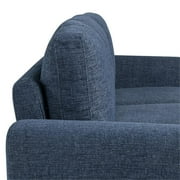 Lifestyle Solutions Alexa Sofa with Rolled Arms, Blue Fabric