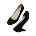 thumbnail image 3 of BURUDANI Women's Slip On Wedding Shoes Party Dress Low Heel Pumps Shoes, 3 of 8
