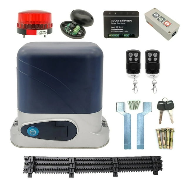 1300KG AC Automatic Sliding Gate Opener Kit Motor With 4M Nylon Racks Door Operator Engine Accessories Optional ,Easy to Install