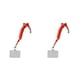 thumbnail image 4 of Tholdsy Cuerdas colgantes de nailon de seguridad para teléfono universal con extracción de tarjeta, cordones para el cuello, correa de Rojo naranja 2piezas, 4 of 6