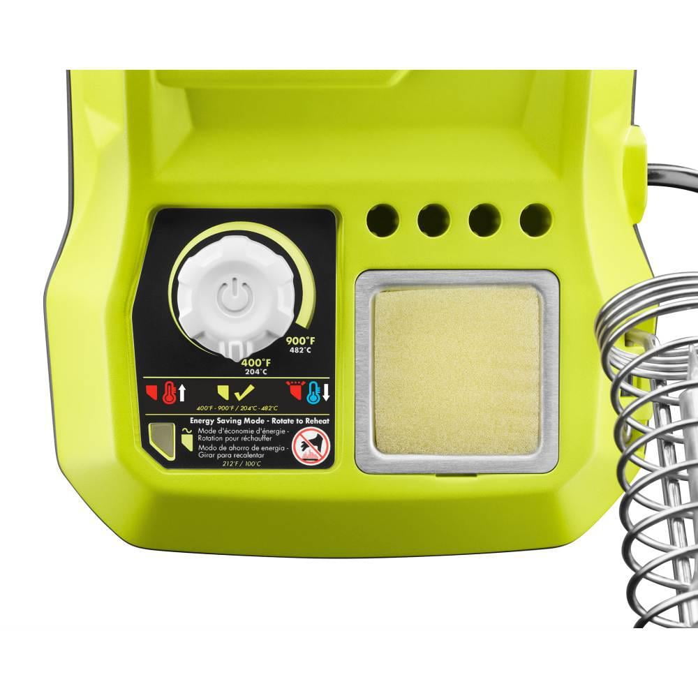 Ryobi 18V ONE+ Hybrid Soldering Station with Fine Point Tip, Solder Coil and Sponge