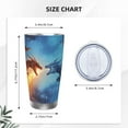 thumbnail image 4 of KLL Red And Blue Fire Dragon A Print 40oz Stainless Steel Insulated Car Cup with Spillproof Lid - Keep Your Drink Hot or Cold on the Go-Straw Two-piece Set, 4 of 8