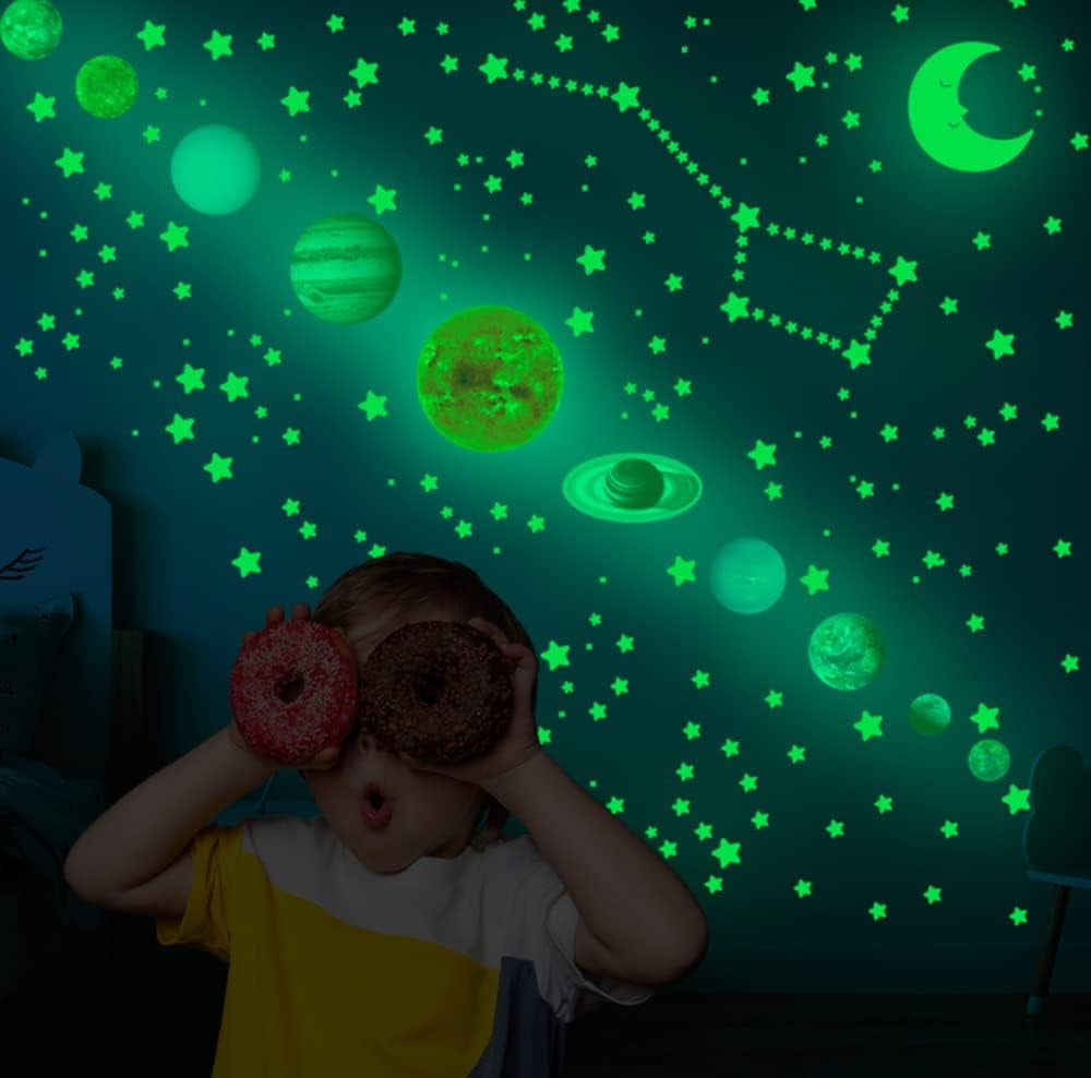 LINLIN Wall Stickers, Glow in The Dark Stars, Glow in The Dark Solar