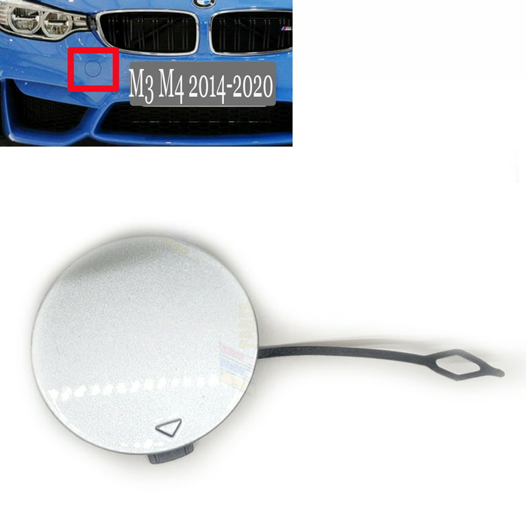 Trimla Front Tow Cover for 14-20 BMW M Series M3 F80 Sedan M4 F82 Coupe F83  Convertible 2014 2015 2016 2017 2018 2019 2020 Bumper Towing Hook Eye Cap  51118063105 