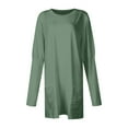 thumbnail image 4 of GigrtiJin Haut d'Automne 2024 pour Femmes Manches Longues Col Rond Grande Taille Chemises Légères Mode Tunique avec Poches, 4 of 6