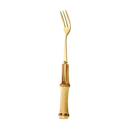 

Christmas Clearance! Feltree Natural Bamboos Handle Stainless Steel Tableware Dessert Salad Spoon Fork Bamboos Handle Steak Knife Fork Spoon Tea Spoon