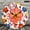 12x12in, variant on Patifu 10 Inch Round Wooden Wall Clock Colorful Big Flower Dots Silent Mechanical Movement 10x10in