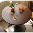 thumbnail image 2 of Modern Dining Table,24 Inch Round Table,MDF Top and Steel Base Tulip Round Kitchen Table,Coffee Table for Living Room,Walnut, 2 of 7
