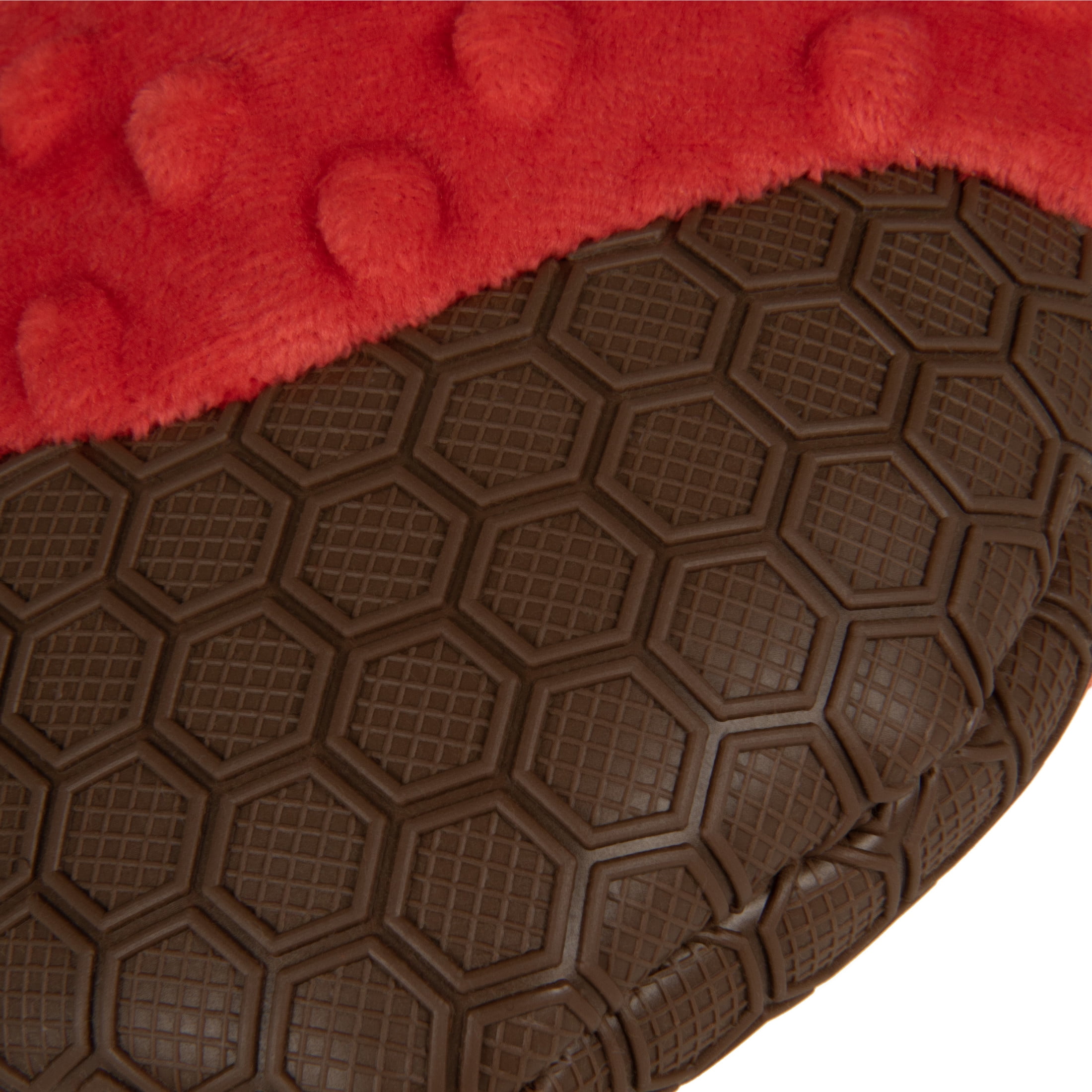 TrustyPup Tough 'N Fun Cocoa Berry Squeaky TPR & Plush Durable Dog Toy, Red Large
