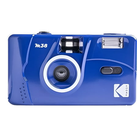 Kodak M38 35mm Film Camera - Focus Free, Powerful Built-in Flash, Easy to Use (Classic Blue)