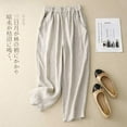 thumbnail image 2 of FNFYFH Liquidation Pantalons Longs en Lin Décontractés pour Femmes, 2 of 9