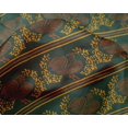 thumbnail image 4 of oneOone Silk Tabby Fabric Stripe|Leaves & Hen Block Decor Fabric Printed BTY 42 Inch Wide, 4 of 4