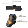thumbnail image 2 of Auriculares Bluetooth para casco LX3 de 1200 mAh para motocicleta, BT5.0, manos libres, inalámbricos, estéreo, antiinterferencias, color verde, 2 of 5