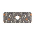thumbnail image 7 of Yayeee Faucet Mat for Kitchen Sink 14.7" Diatomite Long Splash Guard Pad, Gray Halloween Skeleton, 7 of 7